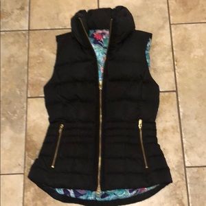 Lilly Pulitzer  puffer vest Black